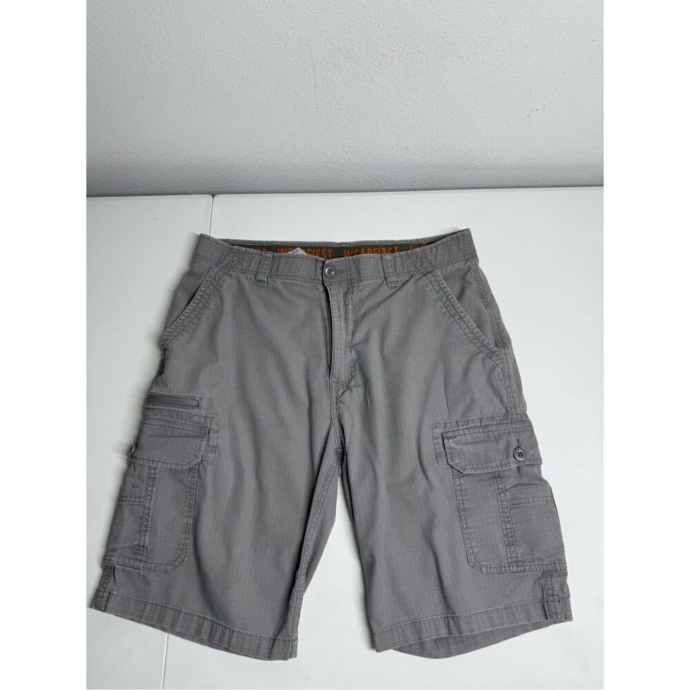 Wearfirst Men's Stretch Caution Ripstop Free Band Cargo Shorts Sz 36 See Notes